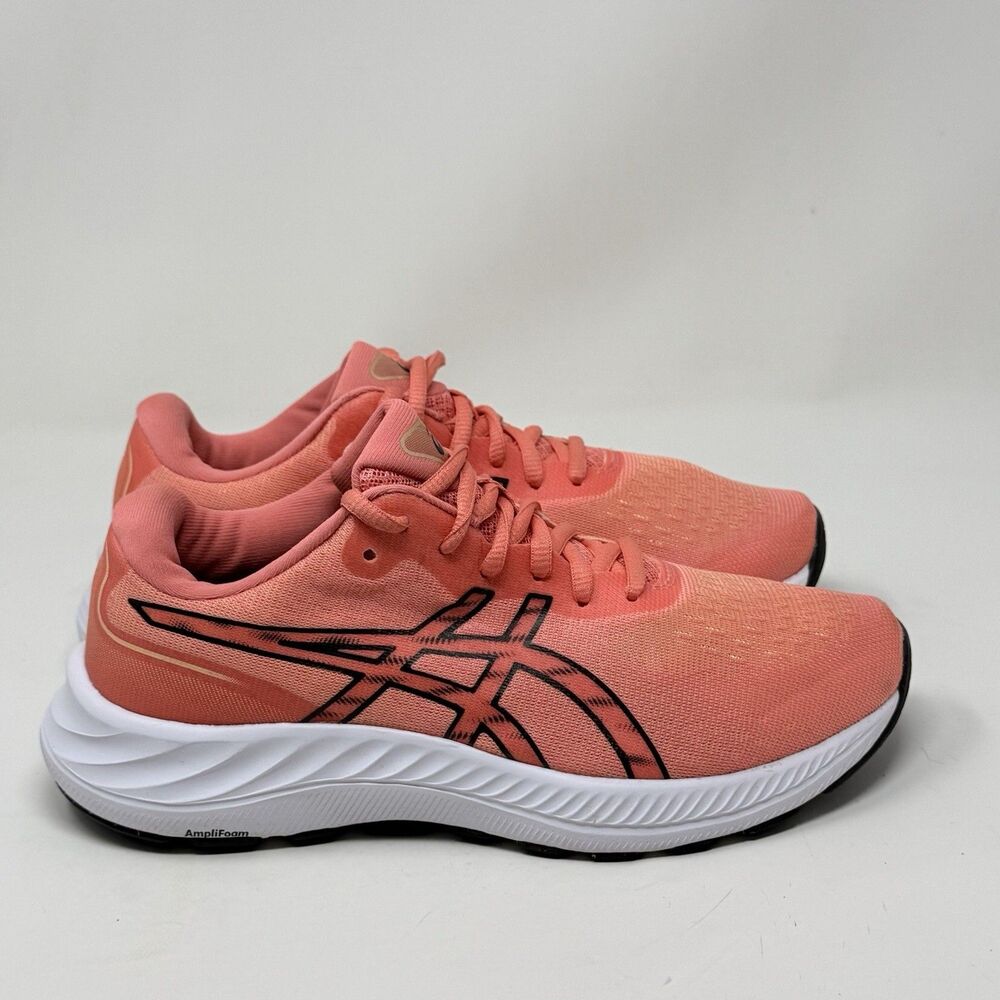 Asics Gel Excite 9 Sneakers Womens 7 Orange Lightweight Running Walking Shoes